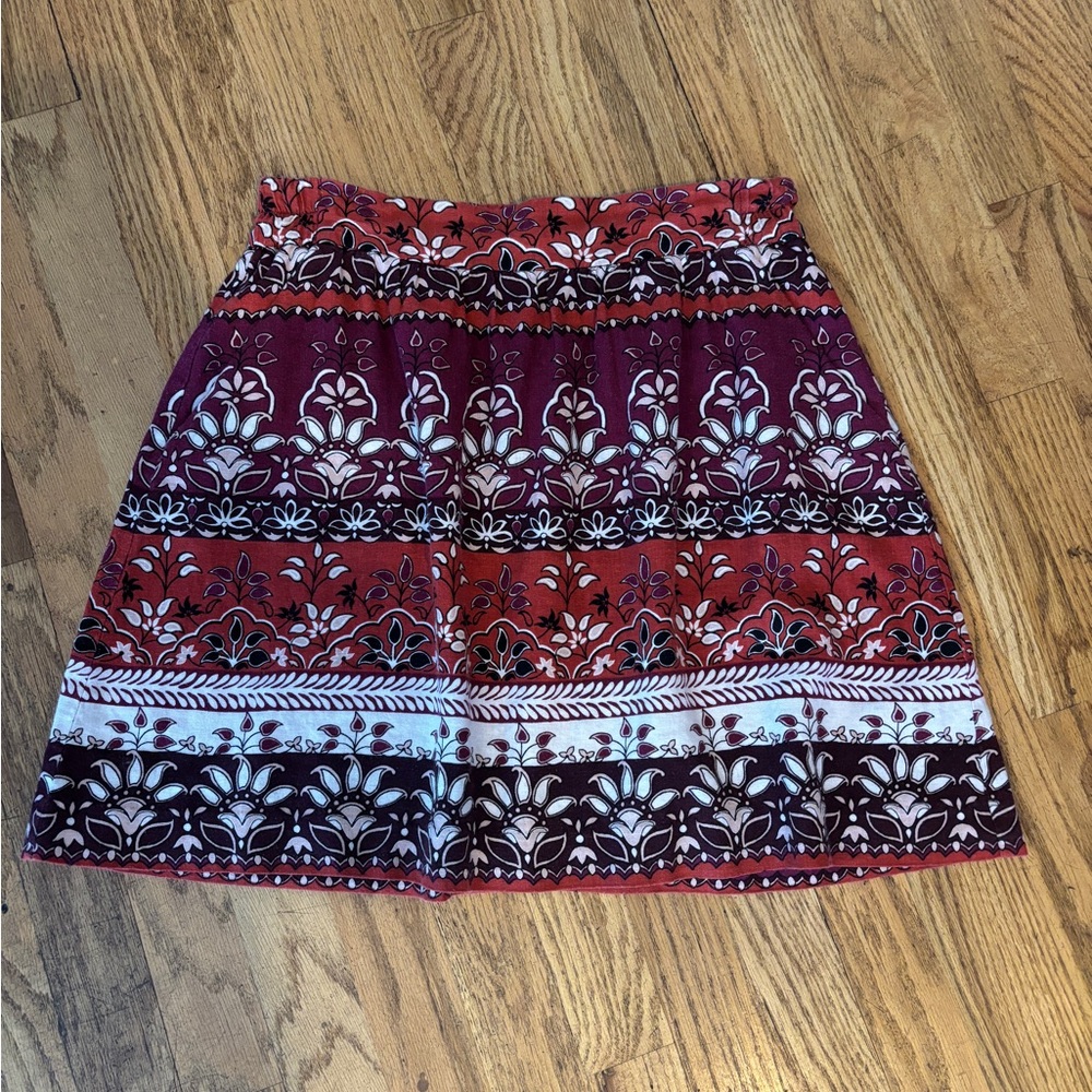 Loft Outlet Floral Patterned Skirt